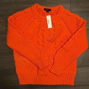 BRAND NEW - J.Crew bright orange sweater